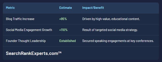 Example of content strategy development for tech startup thought leadership